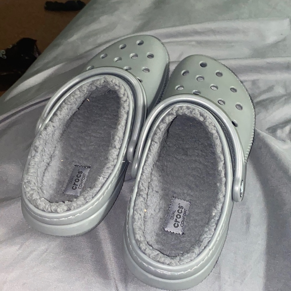 crocs with fur!!
